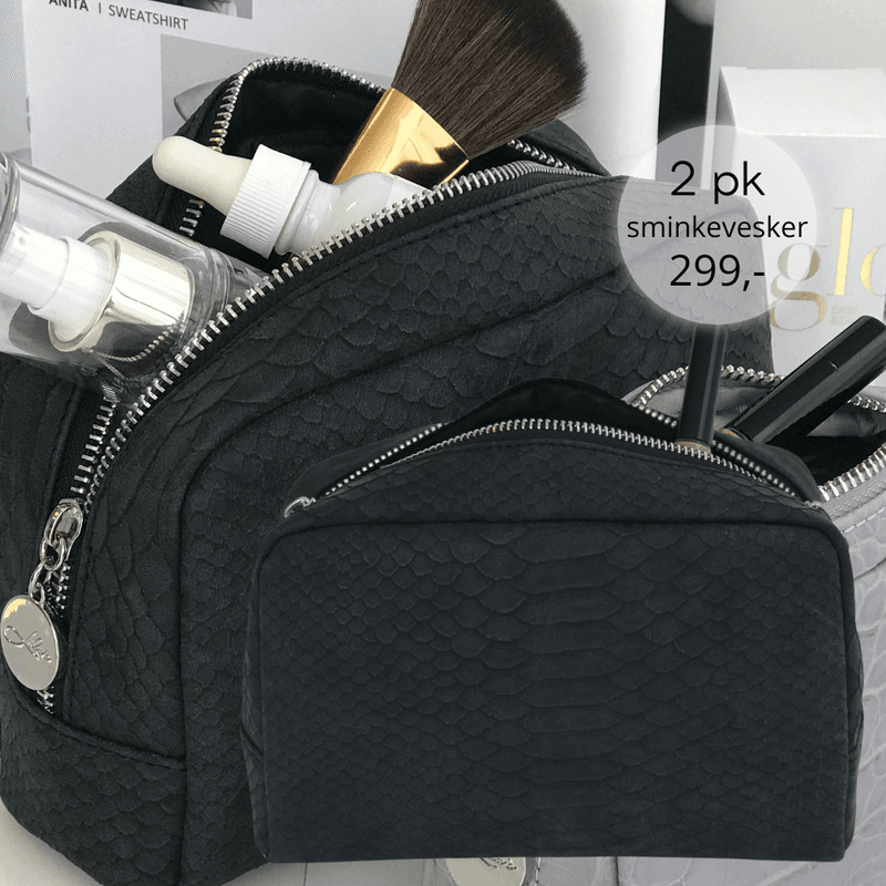 2pk sminkevesker med struktur 